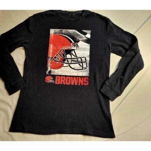 Men's NFL Cleveland Browns black thermal ls top unisex  #061